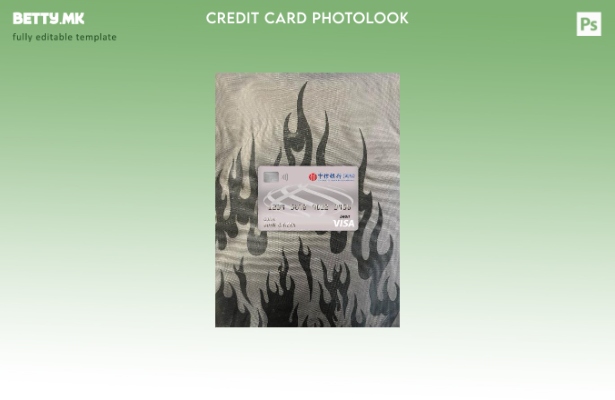 модерен стил China Citic bank Corp банкарска виза дебитна картичка photolook пре